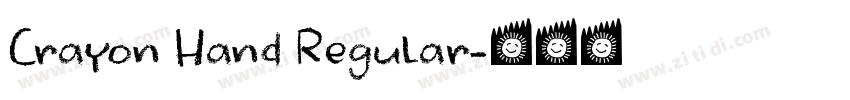 Crayon Hand Regular字体转换